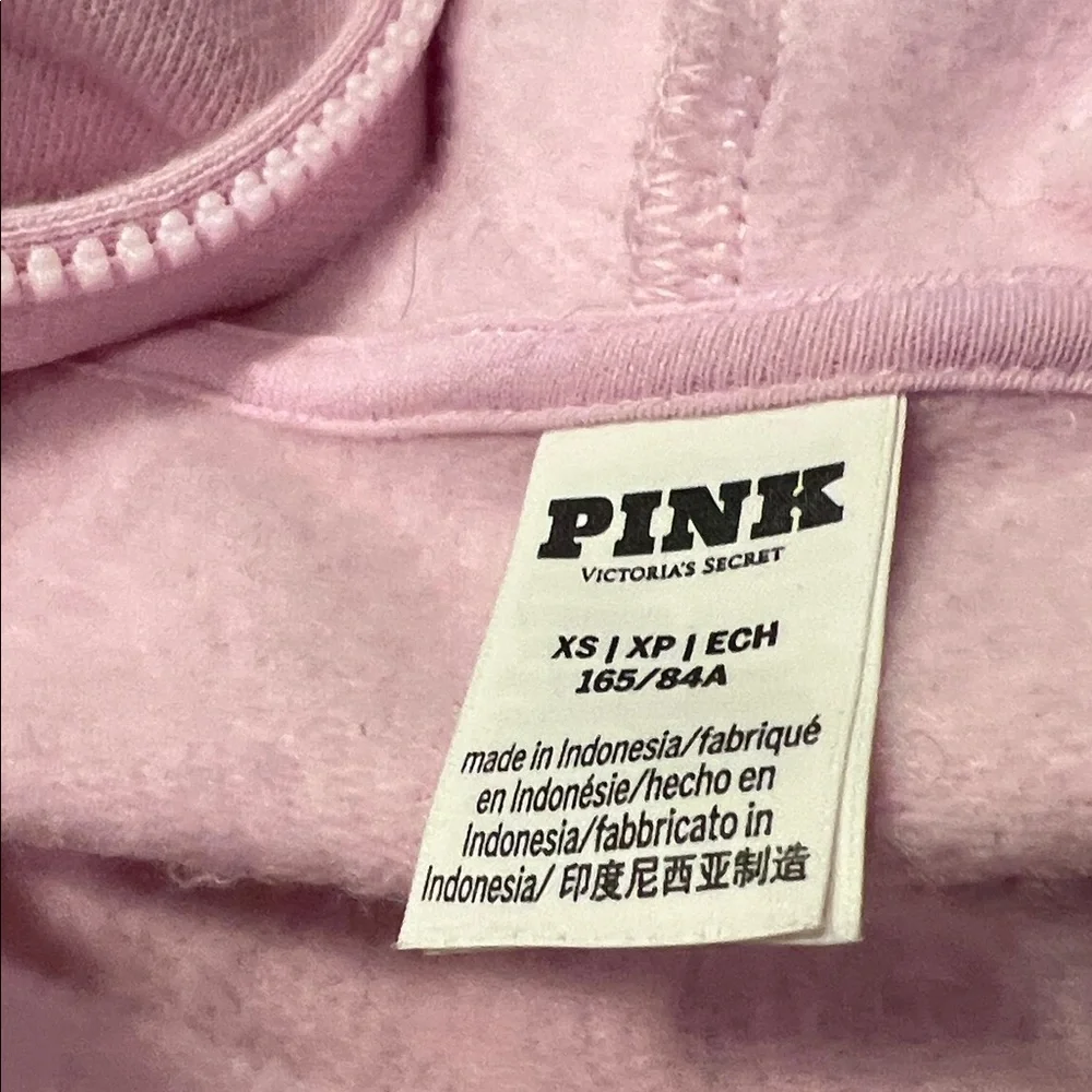 PINK Victoria's Secret Soft Pink Zip-Up Hoodie - Picture 10 of 10